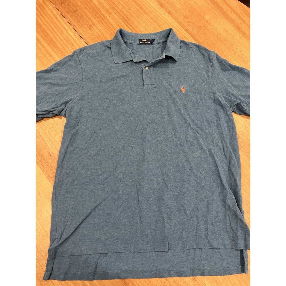 Polo Ralph Lauren Golf Polo Shirt Mens Size 2XLT TALL Blue‎ Cotton
